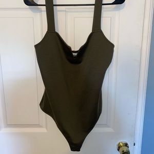 Army green body suit